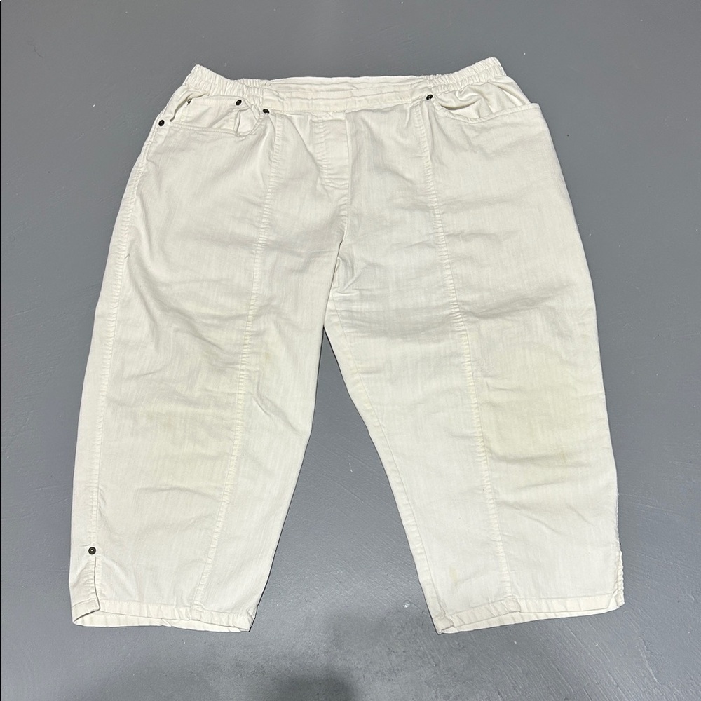 Cathy Daniels White Capri Pants (Women’s XL)